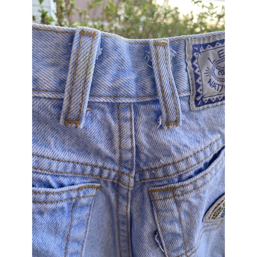 Native Blue Levi’s Jeans Women Size 3 Blue Mom Light Wash Denim Shorts 80s VTG - Picture 6 of 16